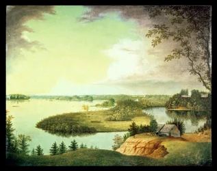 Delaware River, nahe Bordenton, New Jersey