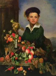 Junge mit Stillleben, ca. 1855