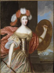 Porträt von Olympia Mancini, Gräfin von Soissons als Athena