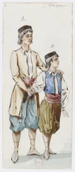 Holmès - La montagne noire - Kostümentwürfe von Charles Bianchini - 02. Petits garçons