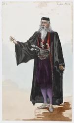 Holmès - La montagne noire - Kostümentwürfe von Charles Bianchini - 10b. Der Vater Sava