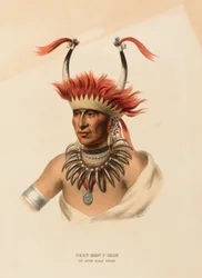 CHON-MON-I-CASE. EIN OTTO HALBHÄUPTLING, aus Geschichte der Indianerstämme Nordamerikas