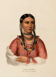 HAYNE-HUDJIHINI. DER ADLER DER FREUDE., aus Geschichte der Indianerstämme Nordamerikas