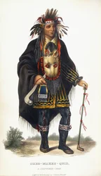 Okee-Makee-Quid, ein Chippeway-Häuptling, 1854