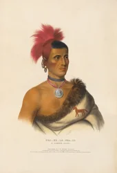 Pes-ke-le-cha-co - ein Pawnee-Häuptling