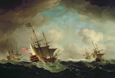 Eine Staffel auf dem Wind, ca. 1750