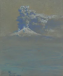 Ein Ascheregen auf Ottaviano, 1906