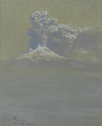 Ein Ascheregen auf Ottaviano, 14. April 1906
