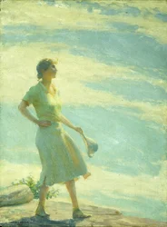 Spaziergang auf der Klippe