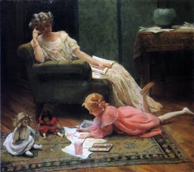 Das Kind beim Spielen beobachten, 1909