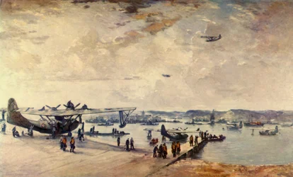 Eine Tankstelle - Wasserflugzeuge