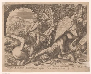 Herkules tötet den Zentauren Eurytion