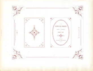 Geschwungene ornamentale Rahmen für Buchdesign