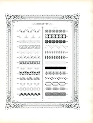 Dekorative Rahmen und ornamentale Muster
