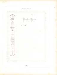 Eleganter Briefkopf mit typografischer Seitenleiste