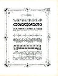 Elegante ornamentale Muster für Luxusdrucke