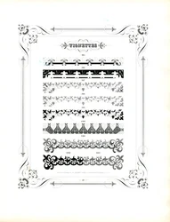 Ornamentale Rahmen und dekorative Regeln