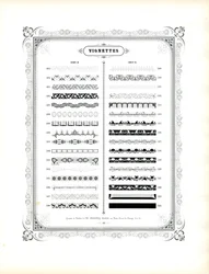 Ornamentale Ränder und Vignetten, Corps 20 (Fortsetzung)