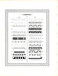 Typografische Ränder und Zierleisten