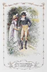 Er ließ sie verstehen, dass sich ihre Gefühle so wesentlich verändert hatten..., Illustration aus 