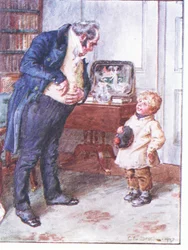 Wie sind Ihre Neigungen hinsichtlich eines Sixpencestücks?, Illustration aus „Doktor Marigolds Rezepte“, 1910