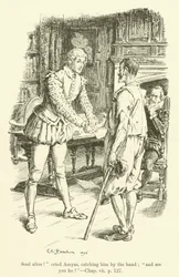 Illustration für Westward Ho! von Charles Kingsley (Gravur)