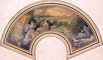 Entwurf für einen Fächer, ca. 1893-98