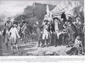 Die Belagerung von Yorktown, Illustration aus 