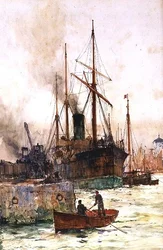 Kohle entladen