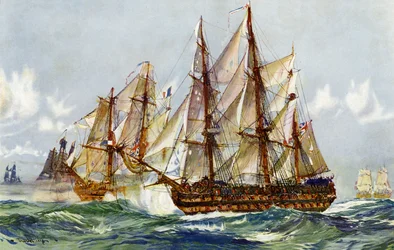 Einnahme der Duguay Trouin (Implacable) nach Trafalgar, 1805