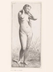 Stehende nackte Frau
