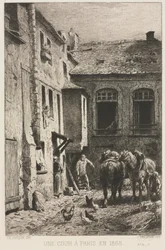 Ein Hof in Paris