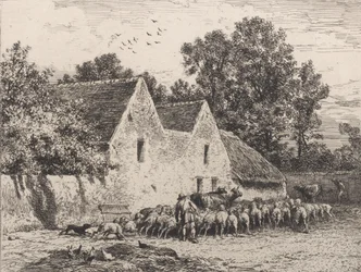 Ein Bauernhof, 1864
