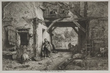 Bauernhof Innenansicht