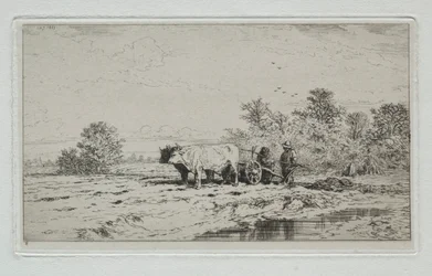 Landschaft, Arbeiter, 1845