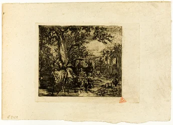 Landschaft mit Tieren