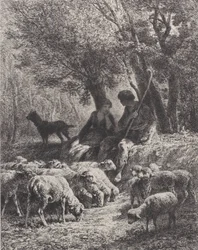 Pastorale Szene