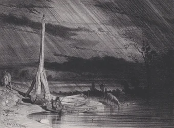 Der Fischer, Regenwetter, ca. 1853
