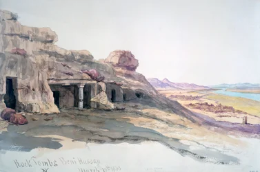Felsengräber, Beni Hassan, 10. März 1863, Ägypten, 1863