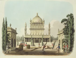 Das Grab von Hyder Ali und Tippoo Sultan, Tafel 49 aus 