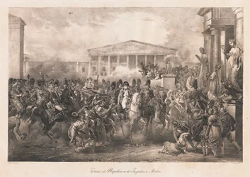 Einzug von Napoleon & Josephine in Mailand, frühes 19. Jahrhundert