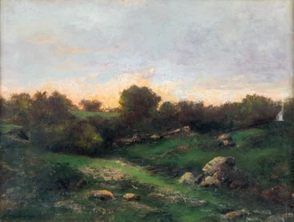 Landschaft bei Barbizon, erste Hälfte des 19. Jahrhunderts