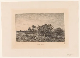 Landschaft mit Apfelbäumen