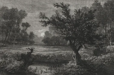 Mondaufgang im Andilly-Tal