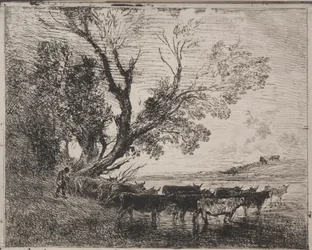 Die Furt, Originaldruck 1862, gedruckt 1921