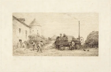 Die Dreschmaschine