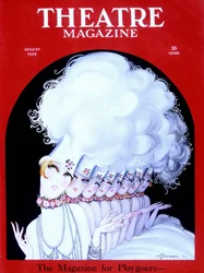 Kabarett-Tänzerinnen auf dem Cover des amerikanischen Magazins Théâtre Magazine, August 1924 (Gravur)