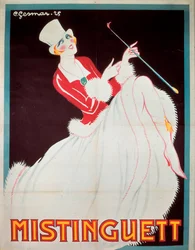 Plakat von Mistinguett