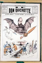 Titelblatt von „Le Don Quixote“, Satirisch in Farben