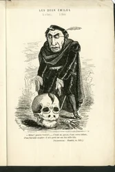 Illustration von Charles Gilbert-Martin (1839-1905) in „Zeitgenössische Grimassen“